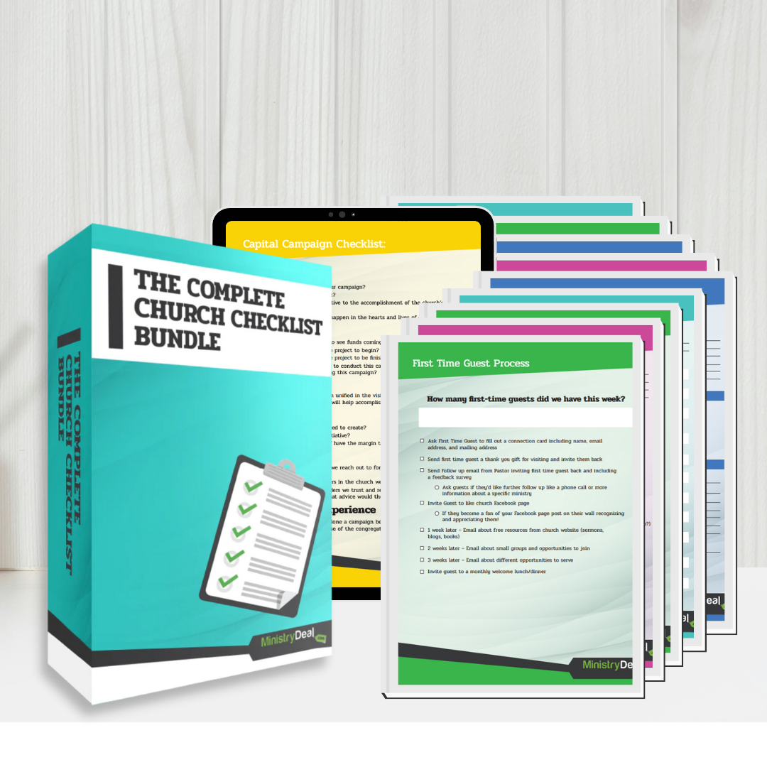 Bundle Checklist Church Checklist Bundle – MinistryDeal.com